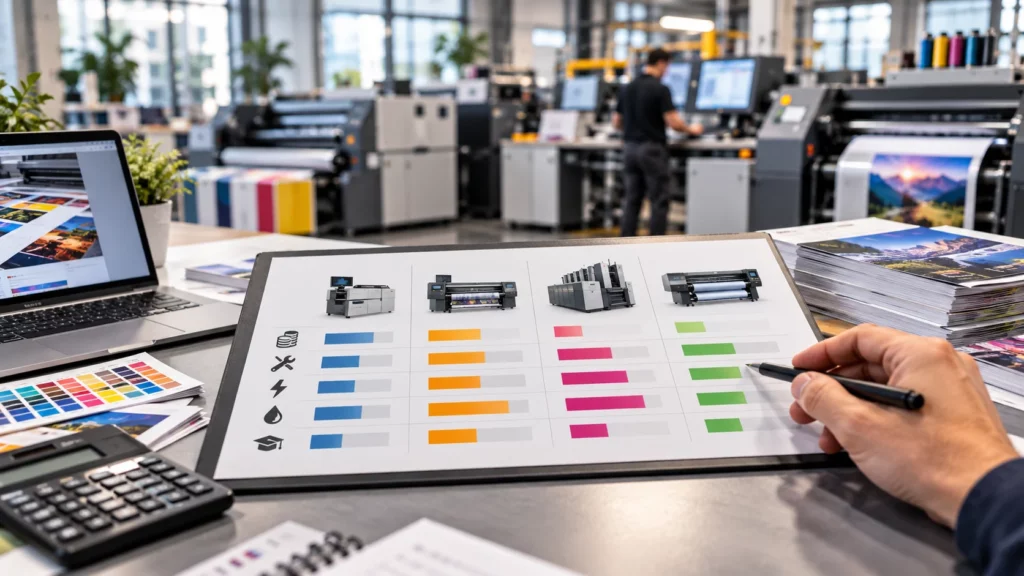 Tableau de calcul du coût global d’un équipement d’impression industrielle